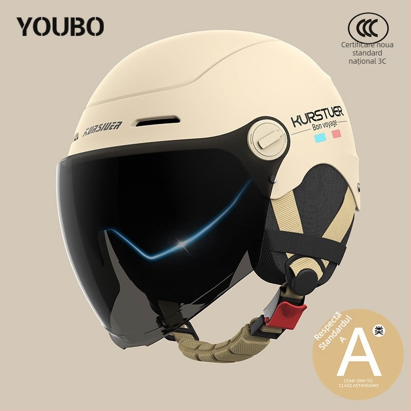 Cască semi, ABS, certificat 3C, vară, pentru vehicule electrice