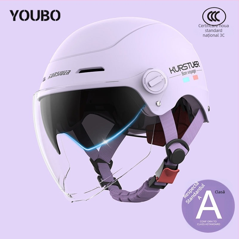 Cască semi, ABS, certificat 3C, vară, pentru vehicule electrice