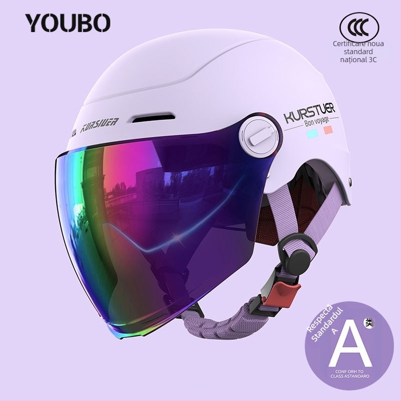 Cască semi, ABS, certificat 3C, vară, pentru vehicule electrice