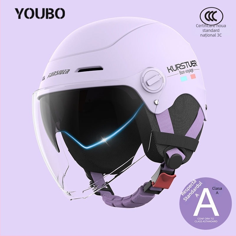 Cască semi, ABS, certificat 3C, vară, pentru vehicule electrice