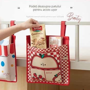 Geantă de depozitare suspendată din PU – Organizator modern, simplu, pentru perete, lenjerie, șosete, cărți și gustări