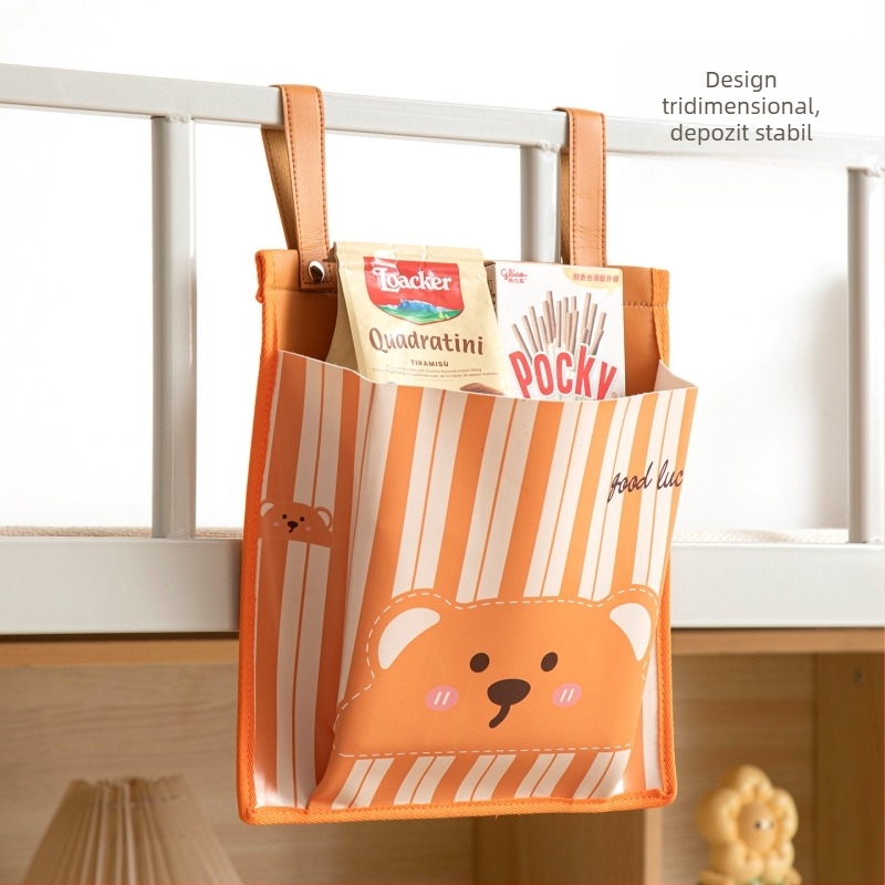 Geantă de depozitare suspendată din PU – Organizator modern, simplu, pentru perete, lenjerie, șosete, cărți și gustări