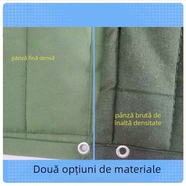 Curtain de ușă magnetic din material Oxford – pentru depozitare la rece; păstrează căldura, protecție solară și împotriva prafului; montaj cu cârlig pe șină, montaj lateral
