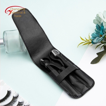 Set de unelte de frumusețe din oțel inoxidabil: clemă pentru sprânene cu margine înclinată, foarfece pentru sprânene și pieptene, set de 3 piese