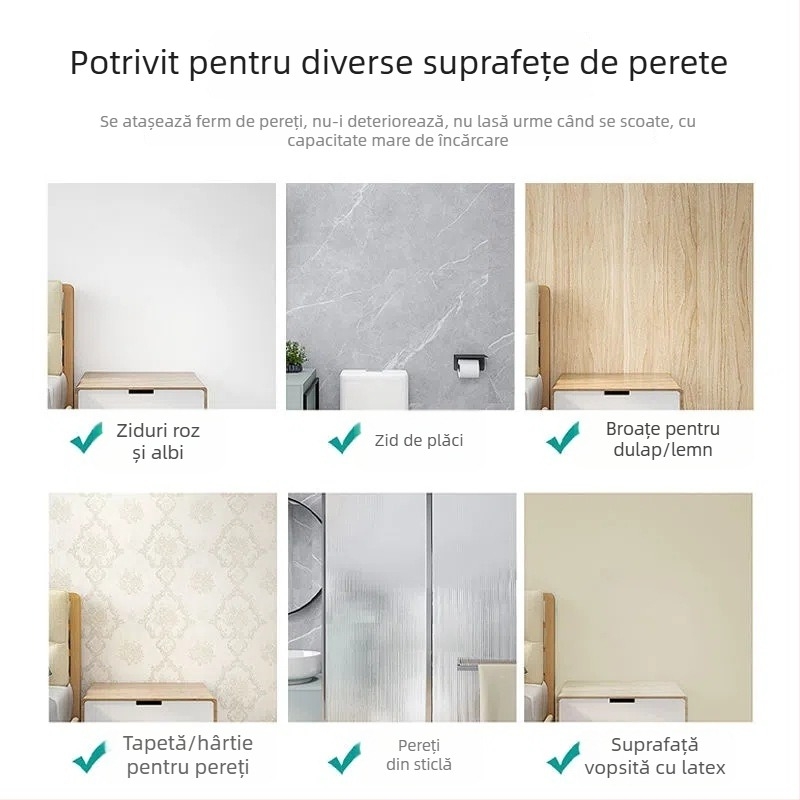Bară telescopică pentru perdele, fără găuri, și uscător de haine – Oțel inoxidabil, stil modern minimalist
