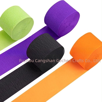 Gechen decorațiuni Halloween din crepe de hârtie – streamers, ghirlande și ribbons, material de hârtie, pentru decor acasă și aranjarea spațiului