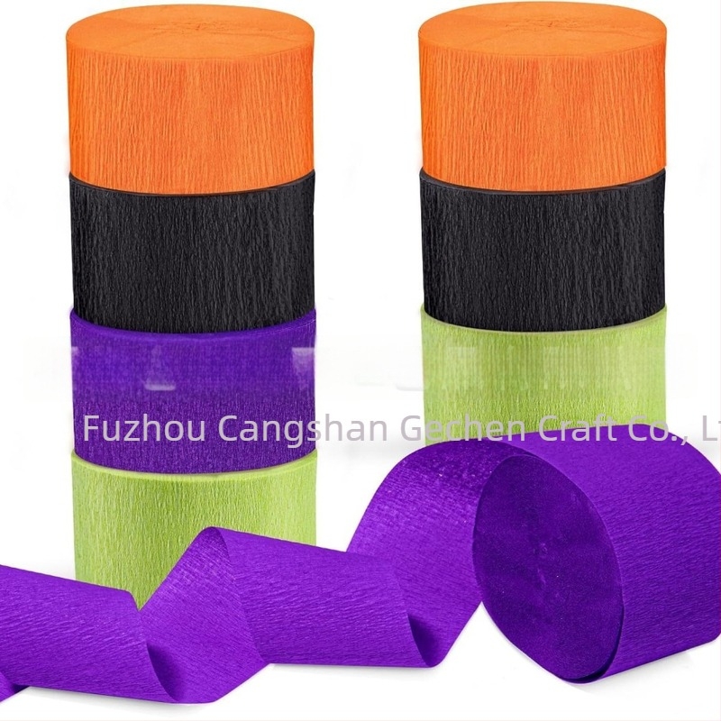 Gechen decorațiuni Halloween din crepe de hârtie – streamers, ghirlande și ribbons, material de hârtie, pentru decor acasă și aranjarea spațiului