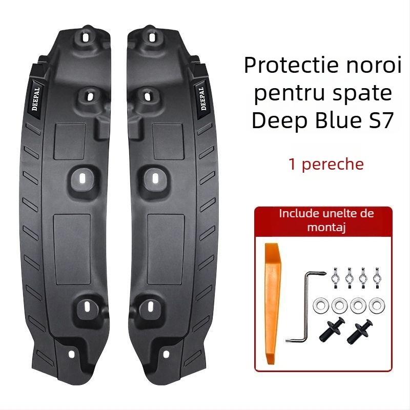 Liner pentru aripa spate la Changan S7/S07 — plastic moale, compatibil cu Q07, transmisie automată