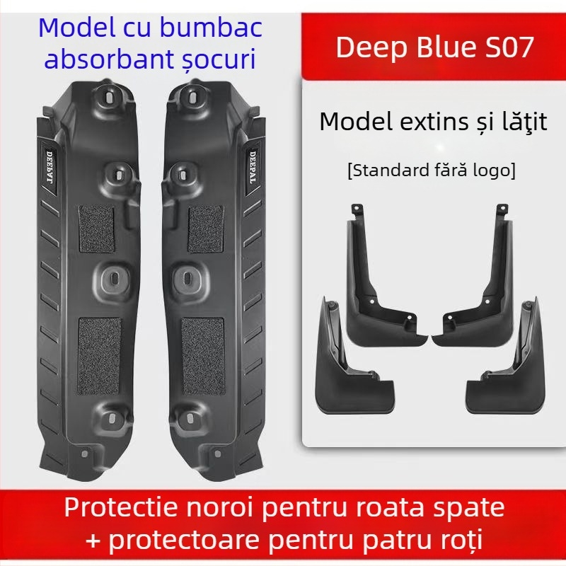 Liner pentru aripa spate la Changan S7/S07 — plastic moale, compatibil cu Q07, transmisie automată