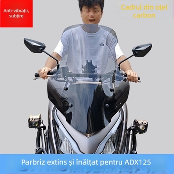 Parbriz Adx125 — Protectie Frontala pentru Motocicleta, Antivibratie, Protectie la ploaie