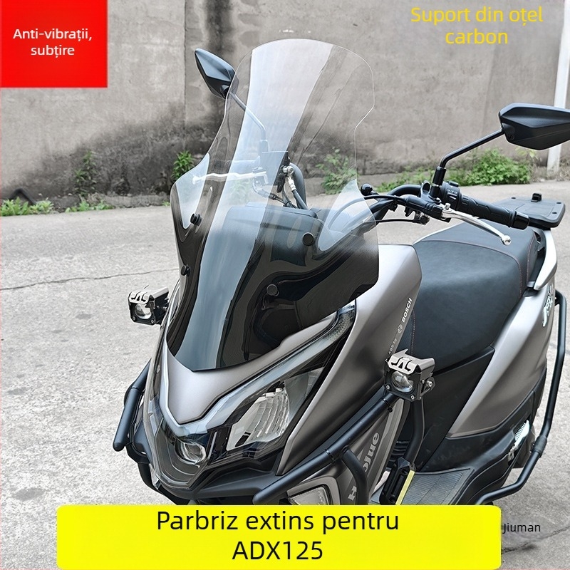 Parbriz Adx125 — Protectie Frontala pentru Motocicleta, Antivibratie, Protectie la ploaie