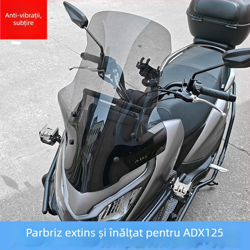 Parbriz Adx125 — Protectie Frontala pentru Motocicleta, Antivibratie, Protectie la ploaie
