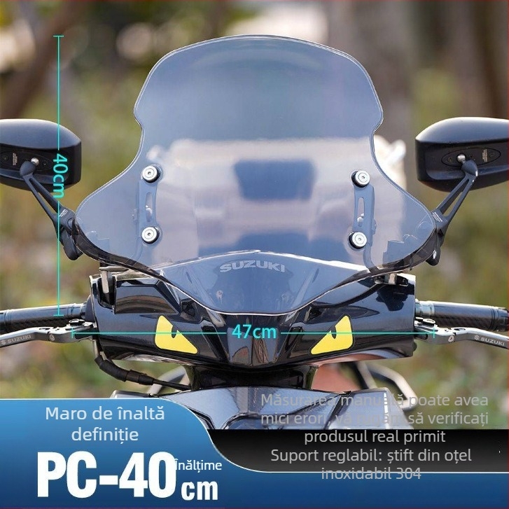 Placă de ridicare a parbrizului față pentru scuterul electric Afr Suzuki Uy – parbriz îngroșat, accesoriu de modificare