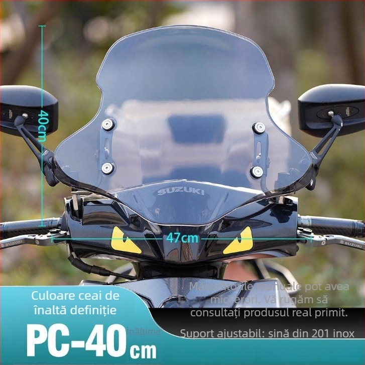 Placă de ridicare a parbrizului față pentru scuterul electric Afr Suzuki Uy – parbriz îngroșat, accesoriu de modificare