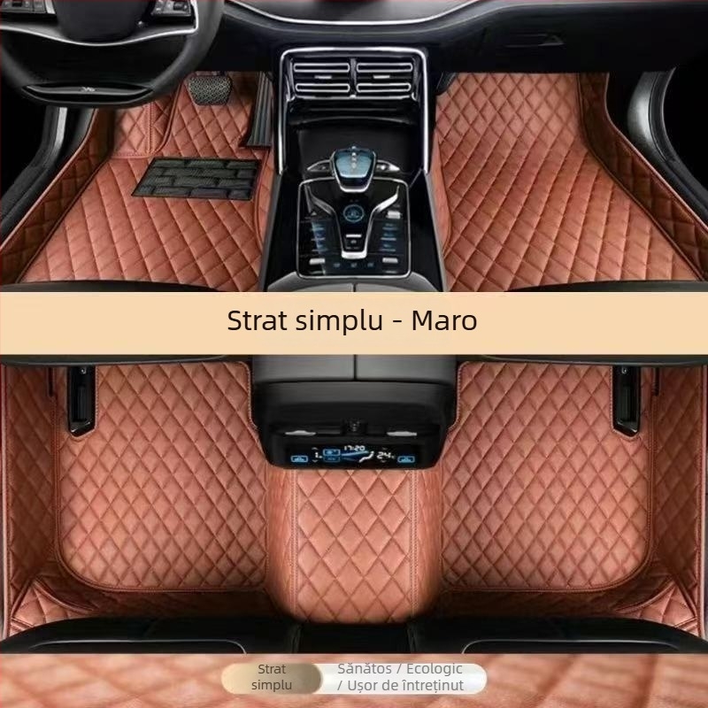 Covorașe de podea pentru mașină - Piele, Xianglu, potrivite pentru un model dedicat, piele rezistentă la uzură
