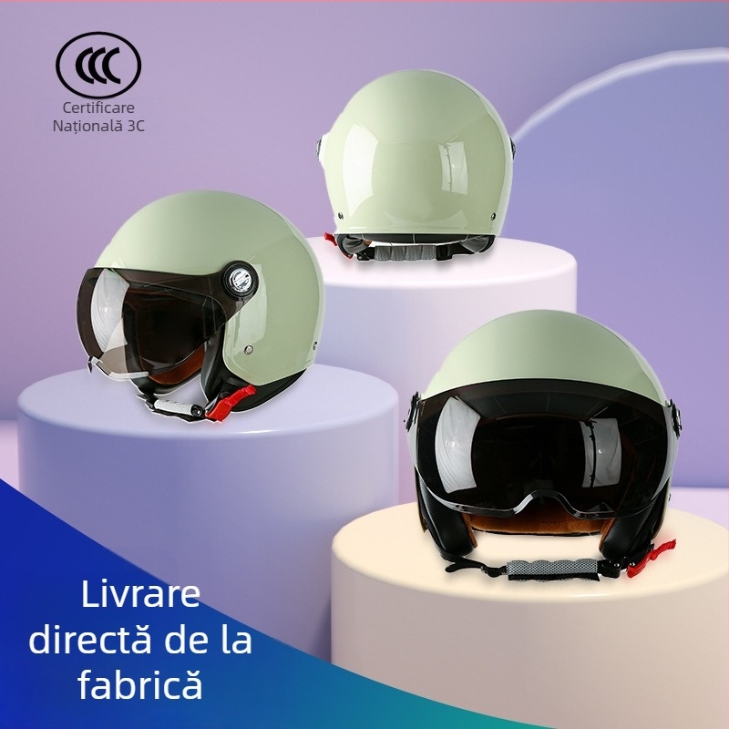 Casca ABS 3/4, unisex, 3C certificată, pentru toate sezoanele