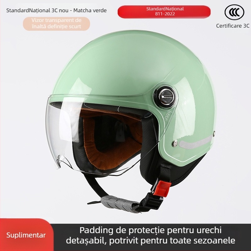 Casca ABS 3/4, unisex, 3C certificată, pentru toate sezoanele