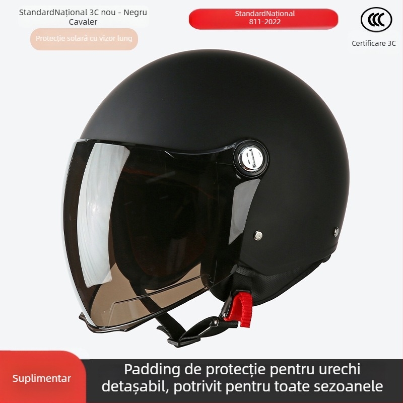 Casca ABS 3/4, unisex, 3C certificată, pentru toate sezoanele