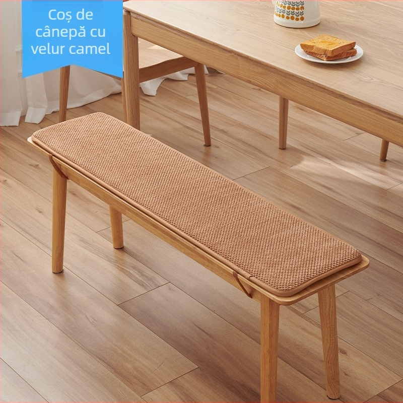 Perne lungi pentru bancă, din fleece, pentru dining room, stil simplu modern, umplutură: alt material