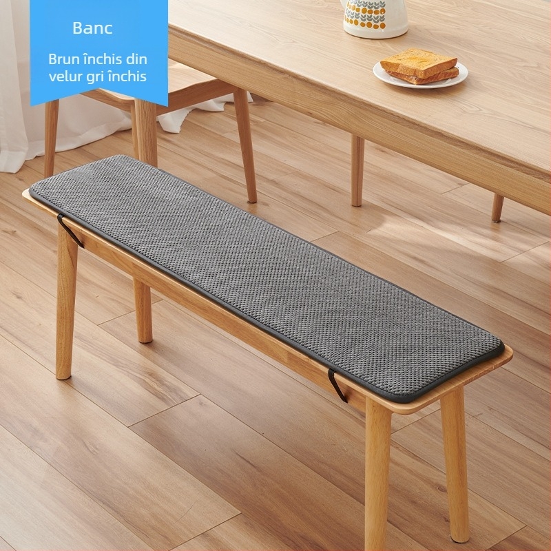 Perne lungi pentru bancă, din fleece, pentru dining room, stil simplu modern, umplutură: alt material