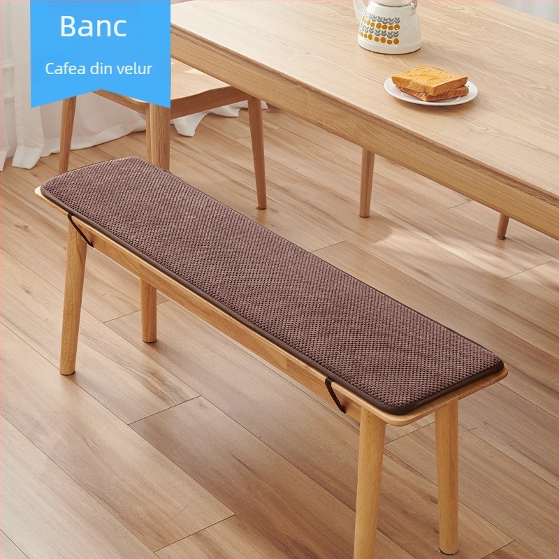 Perne lungi pentru bancă, din fleece, pentru dining room, stil simplu modern, umplutură: alt material