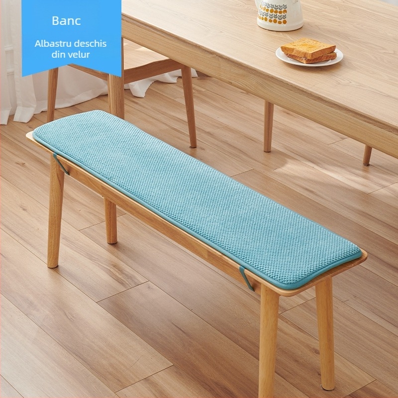 Perne lungi pentru bancă, din fleece, pentru dining room, stil simplu modern, umplutură: alt material