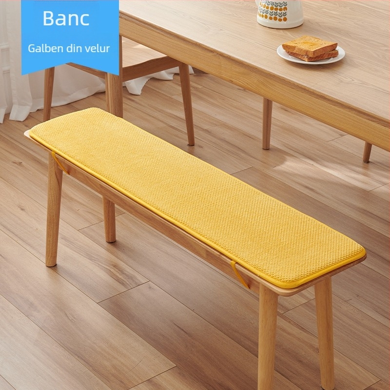 Perne lungi pentru bancă, din fleece, pentru dining room, stil simplu modern, umplutură: alt material