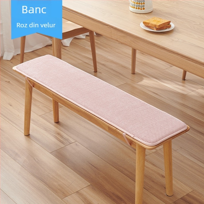 Perne lungi pentru bancă, din fleece, pentru dining room, stil simplu modern, umplutură: alt material