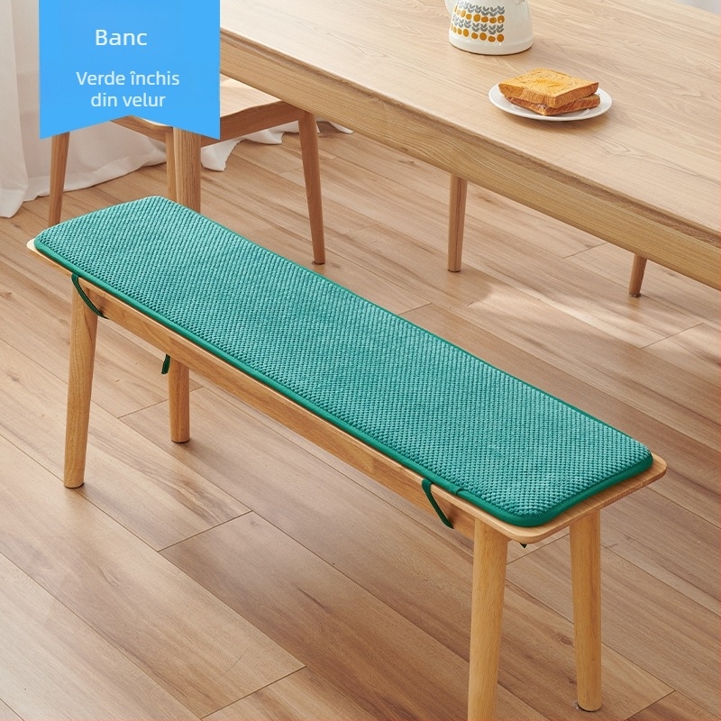 Perne lungi pentru bancă, din fleece, pentru dining room, stil simplu modern, umplutură: alt material