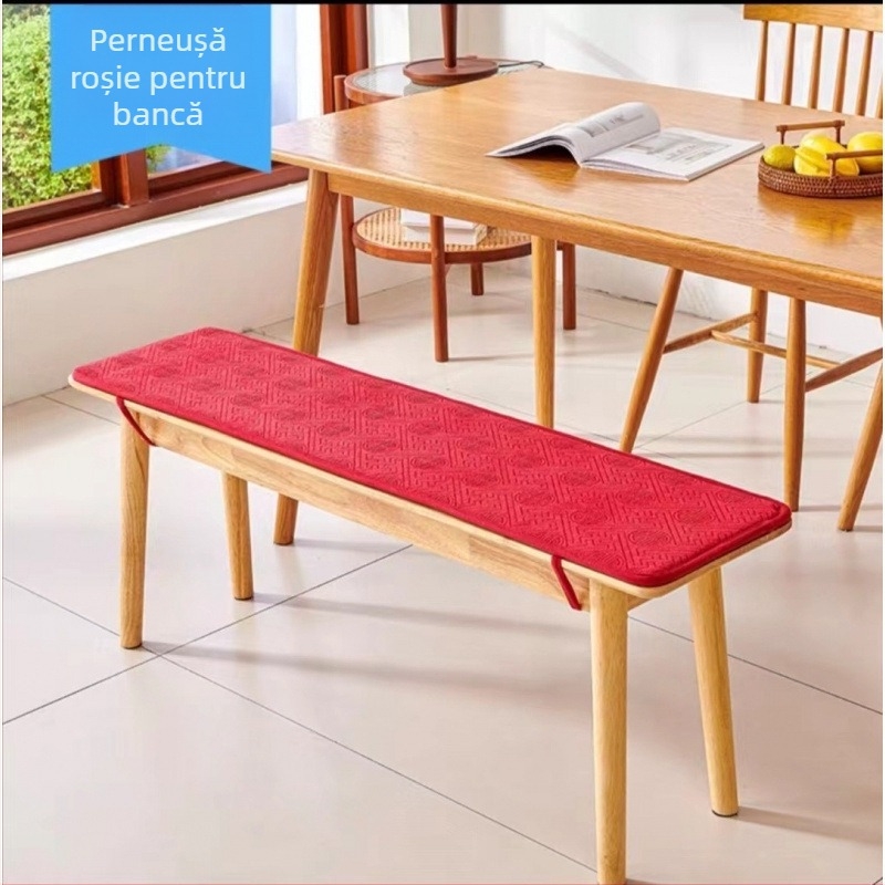 Perne lungi pentru bancă, din fleece, pentru dining room, stil simplu modern, umplutură: alt material
