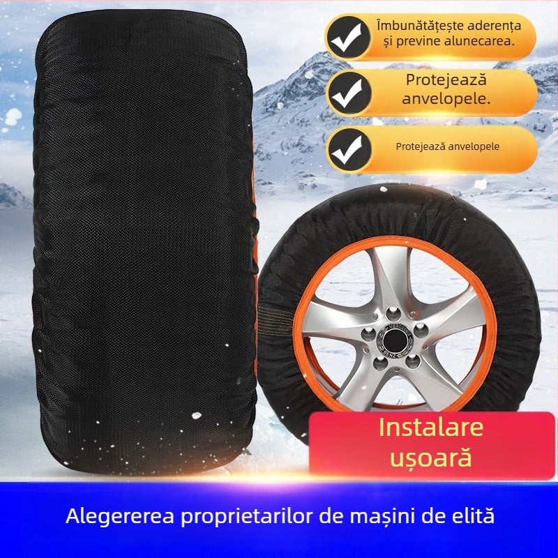 Șosete antiderapante pentru anvelope pentru toate modelele – protecție de iarnă, greutate 900–1200, personalizare disponibilă