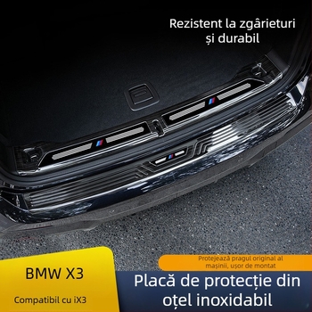 Set de plinte prag ușă și bandă de protecție a portbagajului pentru BMW X3 2018–2024 | SNBLO | Procesare personalizată: Da