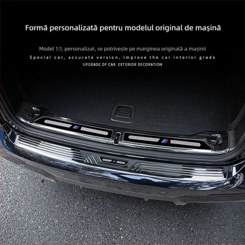 Set de plinte prag ușă și bandă de protecție a portbagajului pentru BMW X3 2018–2024 | SNBLO | Procesare personalizată: Da