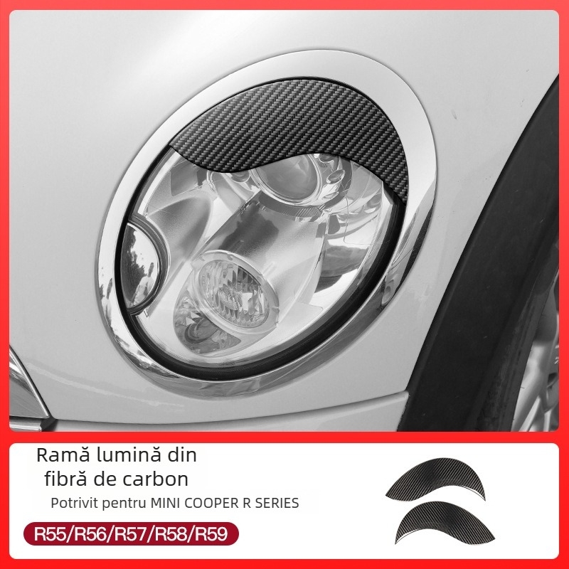 Carcasă din fibră de carbon pentru far BMW Mini Cooper – Modificare pleoape dublă, Nr. produs ltao894338939565