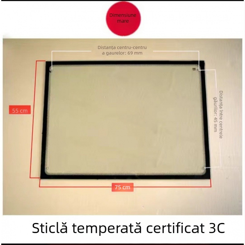 Parbriz frontal pentru motocicletă-triciclu, sticlă securizată