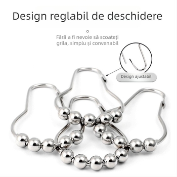 OnePlus Inel pentru perdea, formă sferică, oțel inoxidabil 304, stil modern