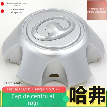 Capace de jantă și capac central pentru Great Wall Haval H5 Windrunner 5/6/7 — cauciuc, universal