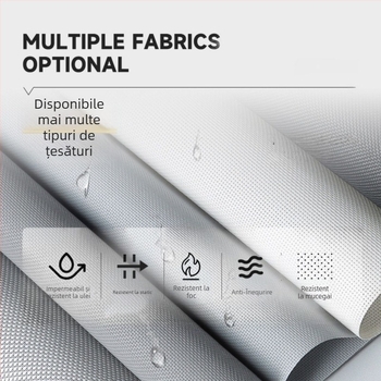 Rulou electric anti-vânt pentru ferestre – Rulou interior, țesătură importată, Brand Senhaiwen, Model Senhai1218, Stil minimalist modern