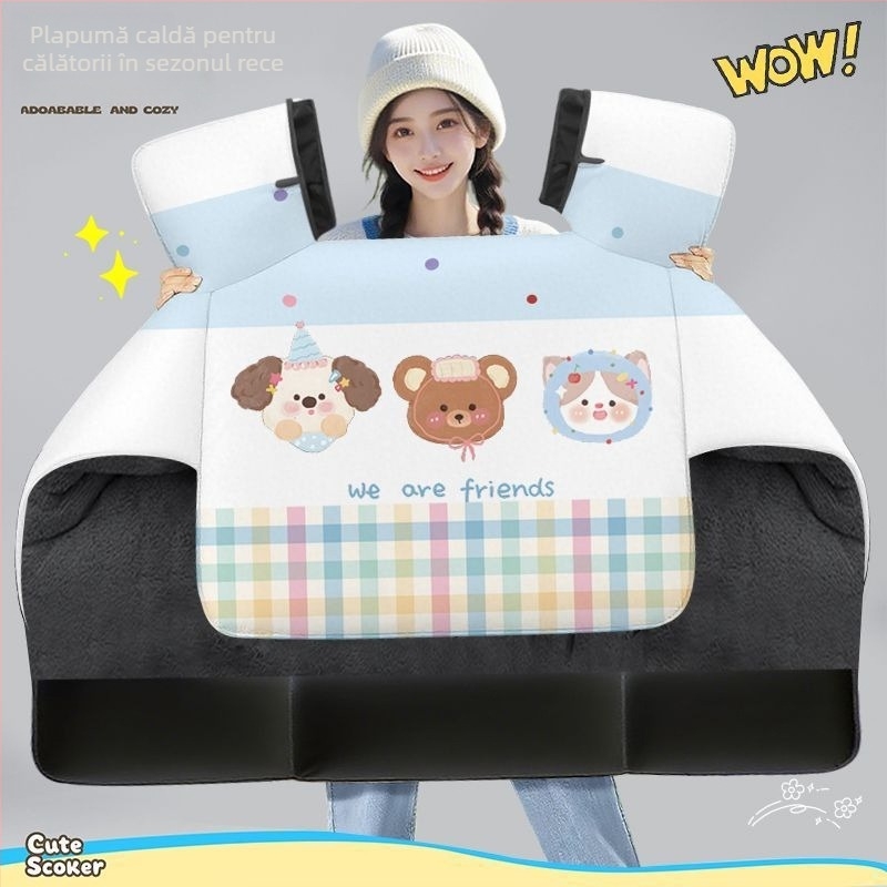 Husă pentru parbrizul vehiculului electric, PU material, izolație de iarnă, rezistentă la uzură, utilizare în toate anotimpurile