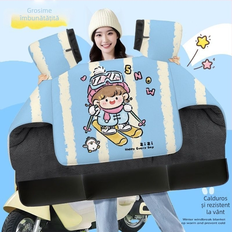 Husă pentru parbrizul vehiculului electric, PU material, izolație de iarnă, rezistentă la uzură, utilizare în toate anotimpurile