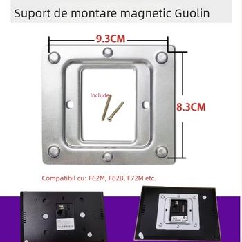Bază magnetică pentru unitatea internă a videointercomului Guanlin, compatibilă cu GL8-F62M, GL7-72M, GL7-F62B