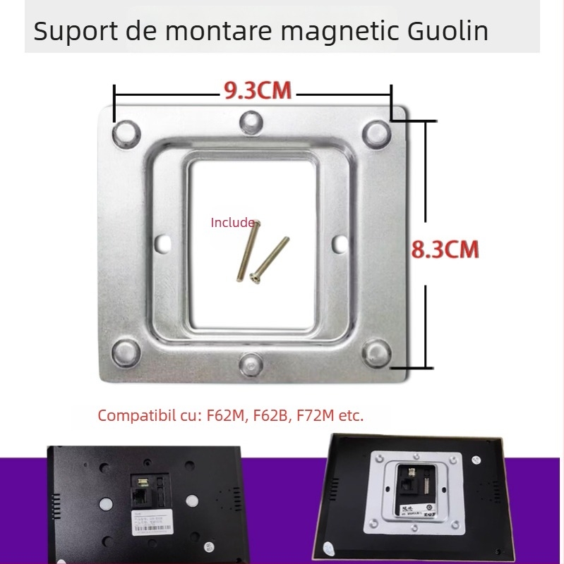 Bază magnetică pentru unitatea internă a videointercomului Guanlin, compatibilă cu GL8-F62M, GL7-72M, GL7-F62B