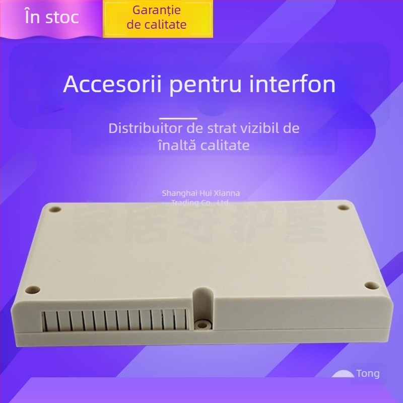 Sistem de interfonie pentru clădiri: modul intermediar vizual distribuitor pe platforma 3000J, patru canale linie