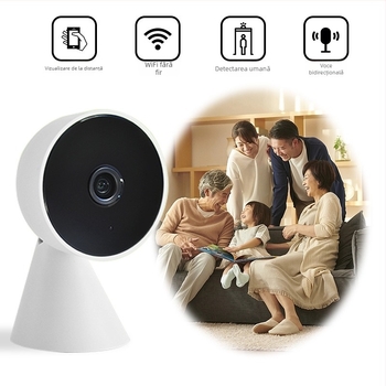Cameră inteligentă de supraveghere în interior, WiFi, 1080p, obiectiv de 16 mm, Z1