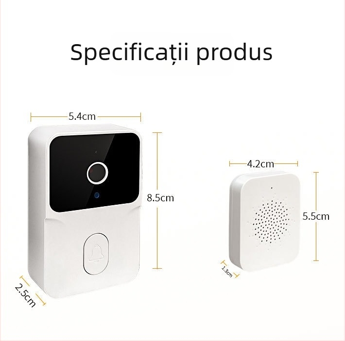 Videointerfon inteligent pentru interior și exterior, cu comunicare bidirecțională, cameră IP 1080p