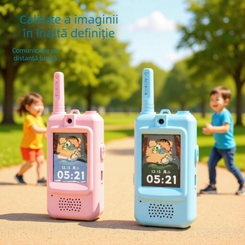 JK300 Interfon video portabil pentru copii, Chat vocal, Video wireless pe distanțe lungi, Distanță teoretică 500, Putere RF 2900