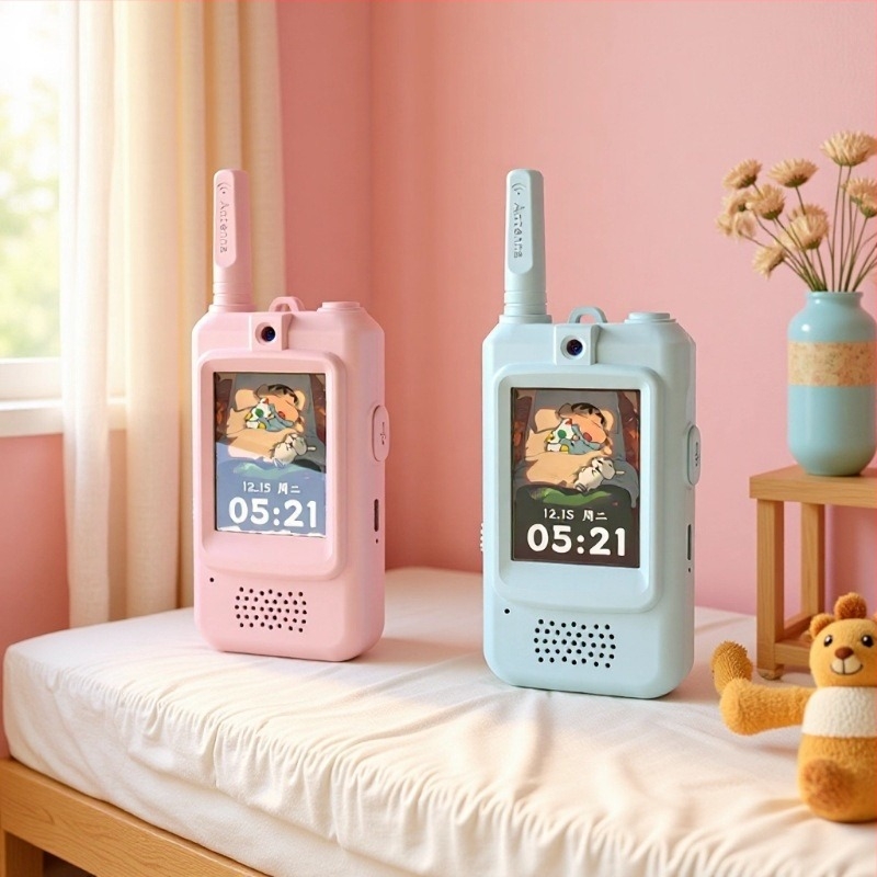 JK300 Interfon video portabil pentru copii, Chat vocal, Video wireless pe distanțe lungi, Distanță teoretică 500, Putere RF 2900