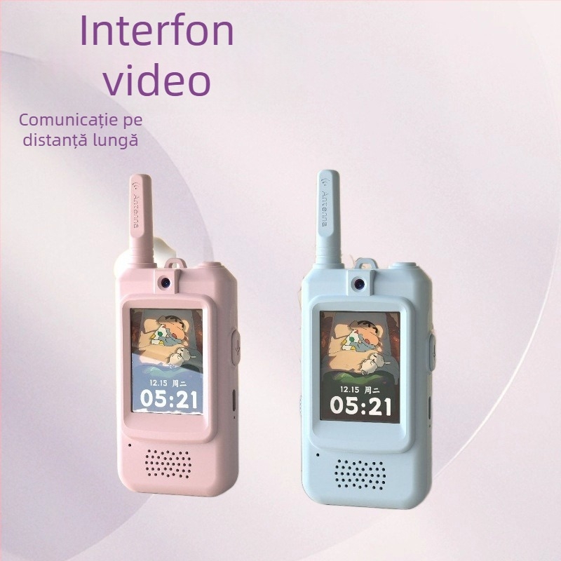 JK300 Interfon video portabil pentru copii, Chat vocal, Video wireless pe distanțe lungi, Distanță teoretică 500, Putere RF 2900