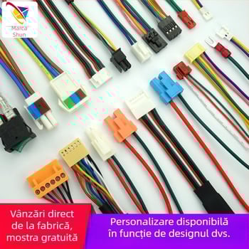 Prelucrare cabluri terminale Dupont – izolație siliconată la temperaturi înalte, cabluri ecranate, certificate UL/UL817, contacte personalizate