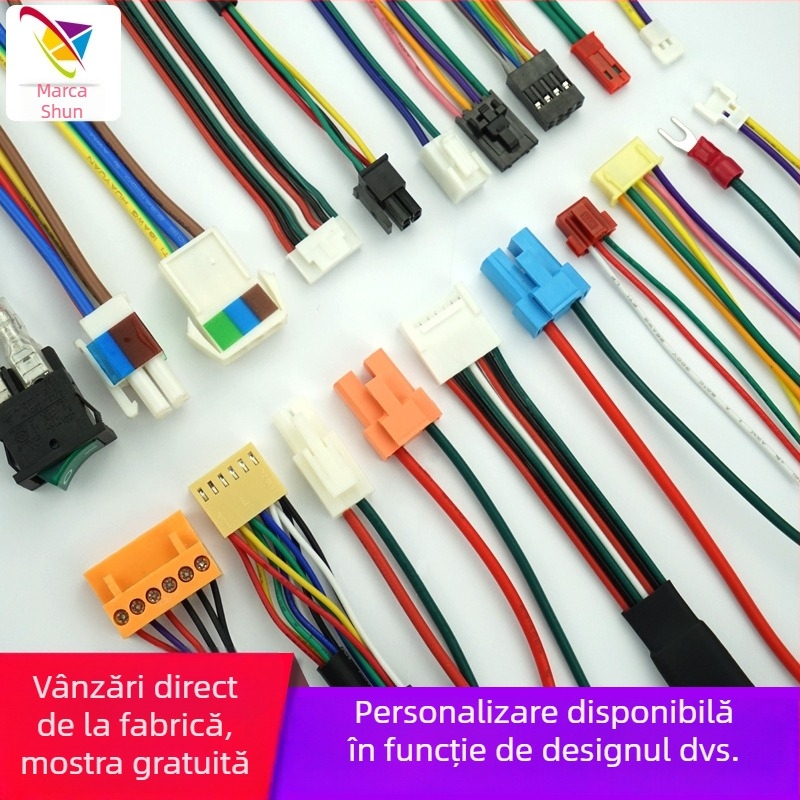 Prelucrare cabluri terminale Dupont – izolație siliconată la temperaturi înalte, cabluri ecranate, certificate UL/UL817, contacte personalizate